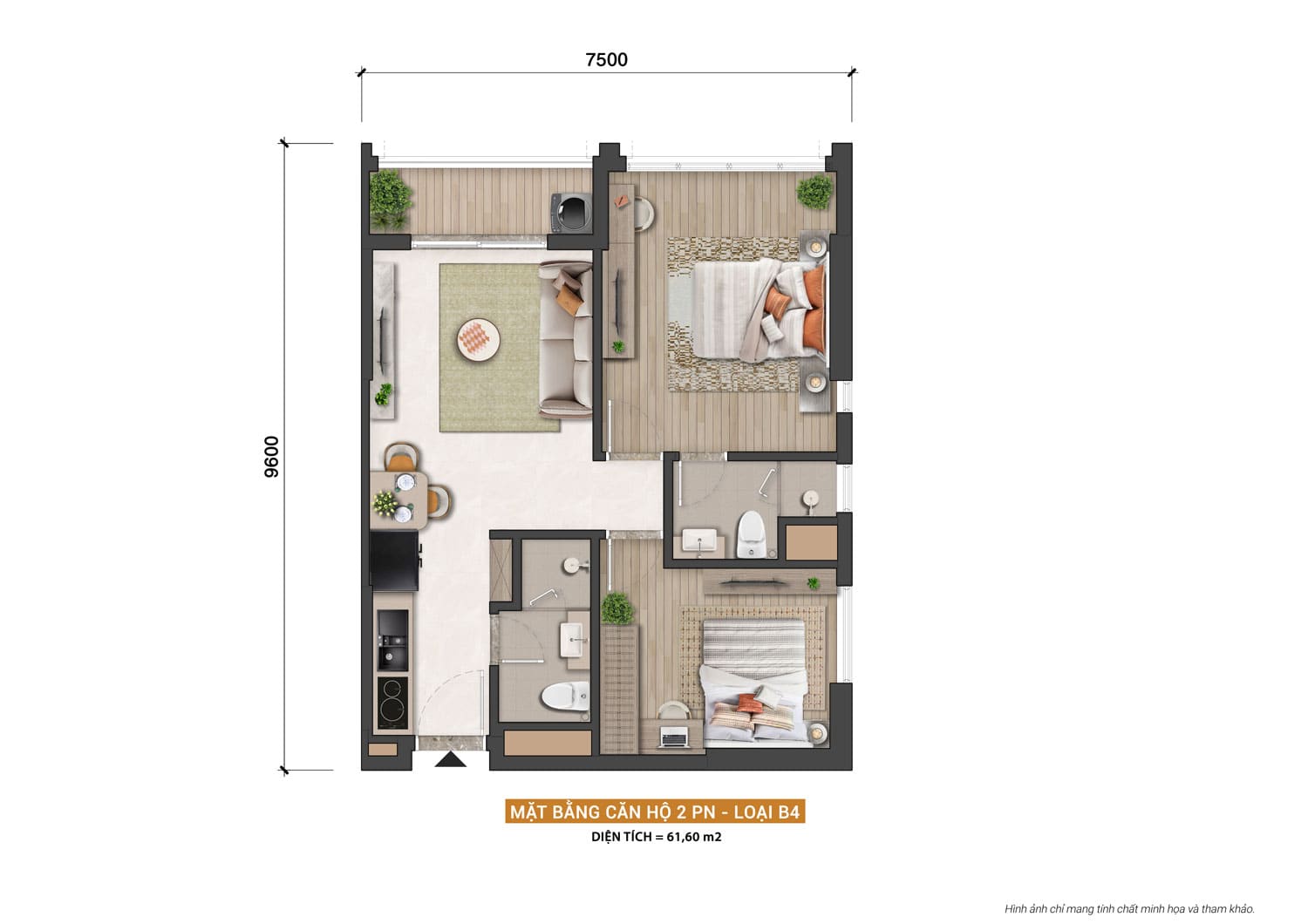 Layout-thiet-ke-can-ho-2-phong-ngu-loai-dien-tich-61,60m2-du-an-sun-group-Nha-Trang Layout thiết kế căn hộ 2 phòng ngủ loại diện tích 61,60m2 dự án Sun Nha Trang