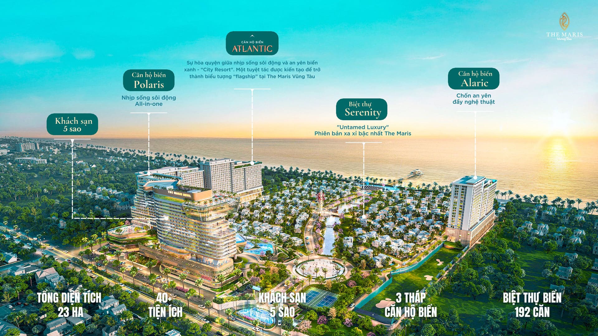 Mặt bằng tổng thể dự án khu đô thị The Maris Vũng Tàu được TDG Group làm chủ đầu tư.